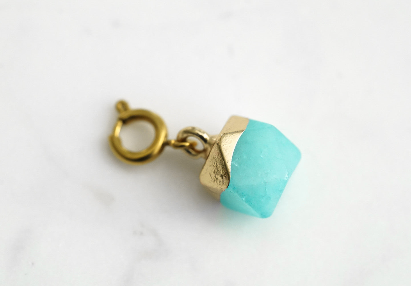 Maker Collection - Azure Icosahedron Charm