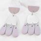 Doris Collection - Silver Lilac Earrings