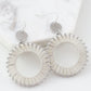 Pinnie Collection - Silver Khaki Earrings